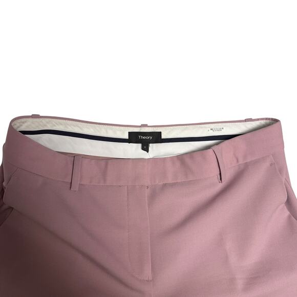 THEORY PINK ALL SEASON WOOL DRESS PANTS SIZE 6 - Picture 3 of 6